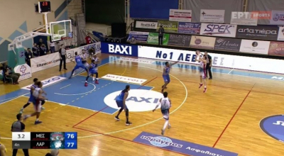Το buzzer beater του Χατζηνικόλα απέναντι στην Λάρισα (Video)