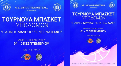 6ο τουρνουά αγοριών Γιάννης Μαύρος & 4ο τουρνουά κοριτσιών Χριστίνα Χανή