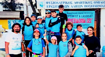 Με 14 αθλητές συμμετείχε στον διασυλλογικό Ιστιοπλοϊκό Αγώνα «Ποσειδώνια» ο Ν.Ο. Κω