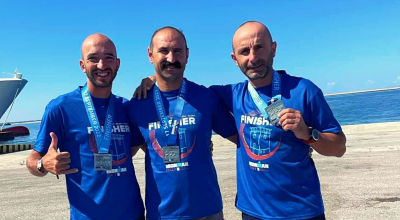 Στους αγώνες Ironman στην Ιταλία βρέθηκαν τρεις αθλητές απ’ το νησί μας (Pics & Video)