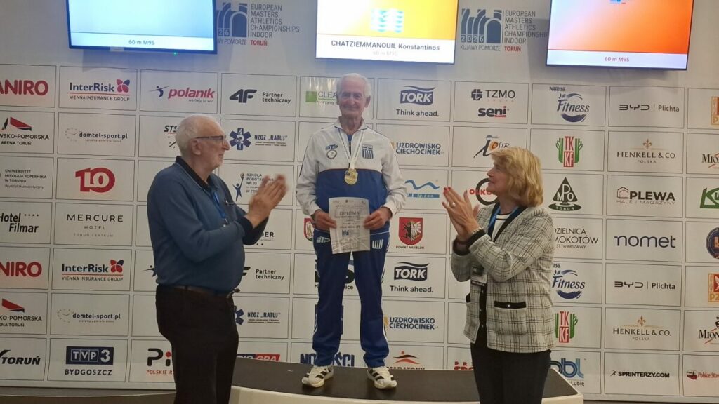 «Χρυσός» και στα 60μ. ο Κωνσταντίνος Χατζηεμμανουήλ στο Πανευρωπαϊκό Πρωτάθλημα Κλειστού Στίβου Masters