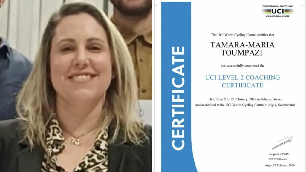 Η προπονήτρια ποδηλασίας Ταμάρα Μαρία Τουμπαζή έλαβε από τη Διεθνή Ομοσπονδία Ποδηλασίας (UCI) το πτυχίο προπονητικής επιπέδου ΙΙ (LEVEL II)