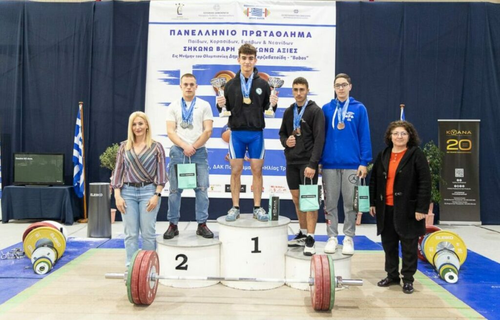 12 πανελλήνια ρεκόρ ο Παναγιώτης Σπύρου του Ανταγόρα στο Πανελλήνιο Πρωτάθλημα Αρσης Βαρών